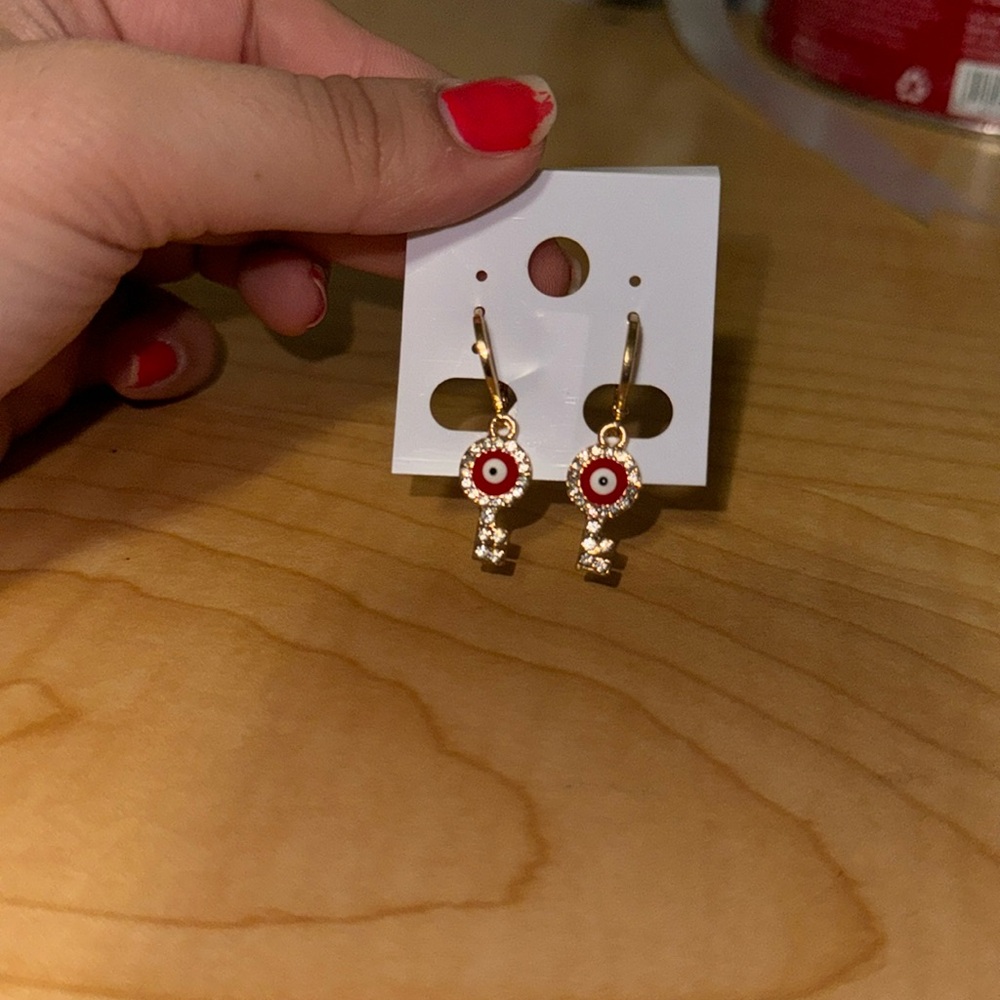 Evil eye earrings ❤️